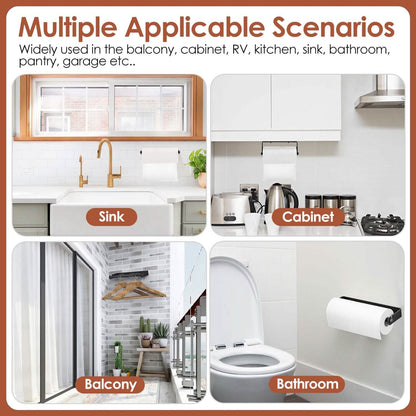 2-Pack: Wall Mounted Paper Towel Holder Under Cabinet - A-1 Thread Vault