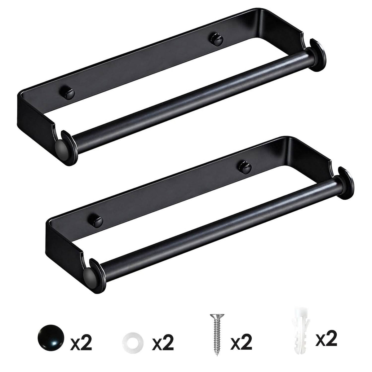 2-Pack: Wall Mounted Paper Towel Holder Under Cabinet - A-1 Thread Vault