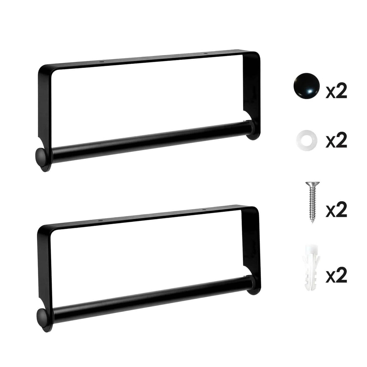 2-Pack: Wall Mounted Paper Towel Holder Under Cabinet - A-1 Thread Vault