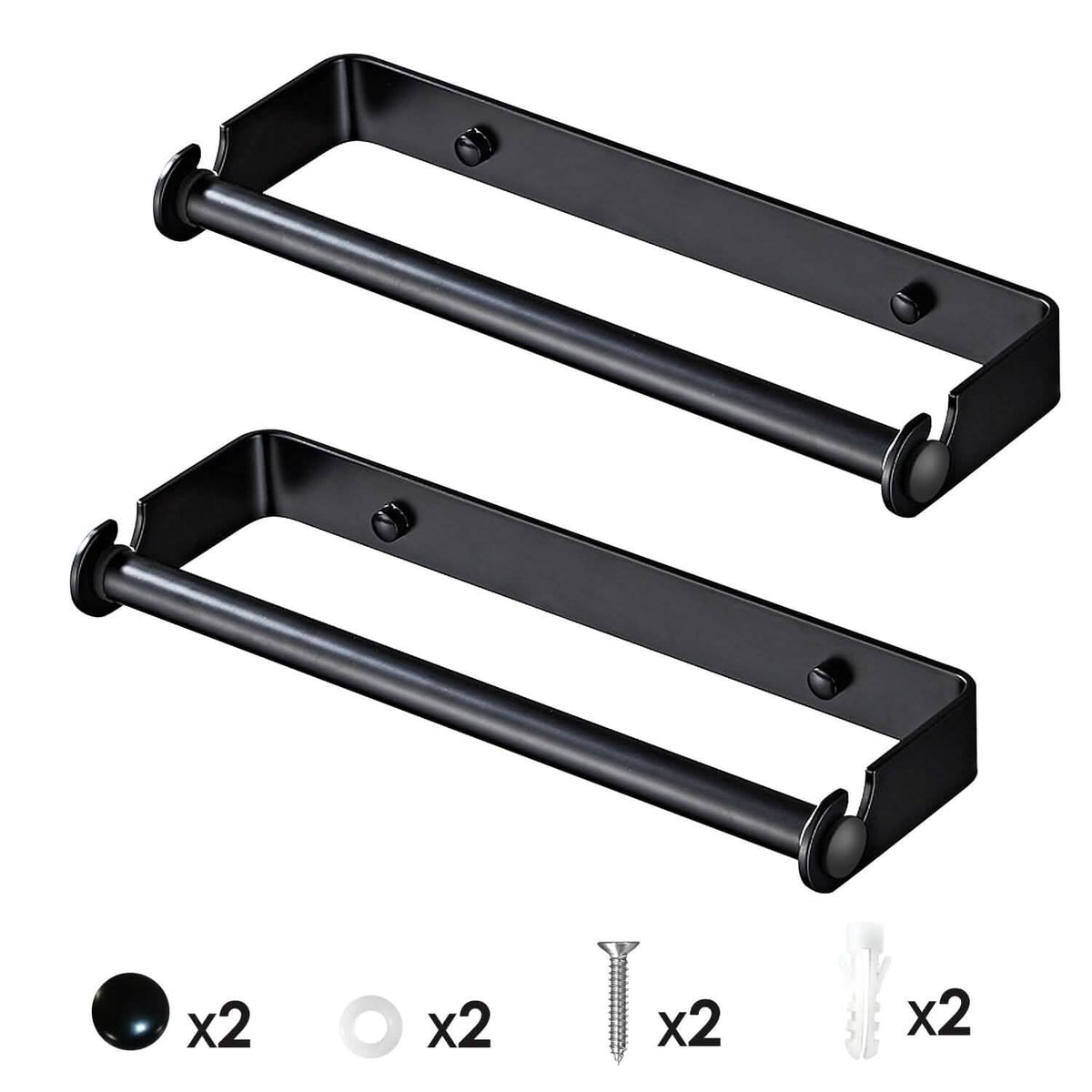 2-Pack: Wall Mounted Paper Towel Holder Under Cabinet - A-1 Thread Vault