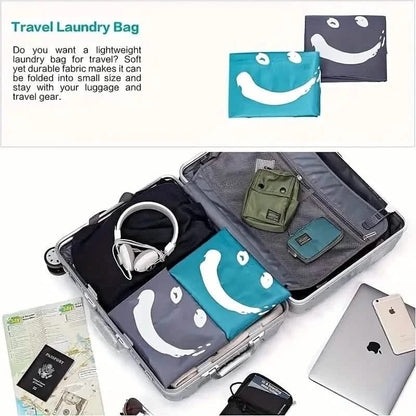 2-Pack: Wash Me Travel Laundry Bag, Machine Washable Dirty Clothes Organizer - A-1 Thread Vault