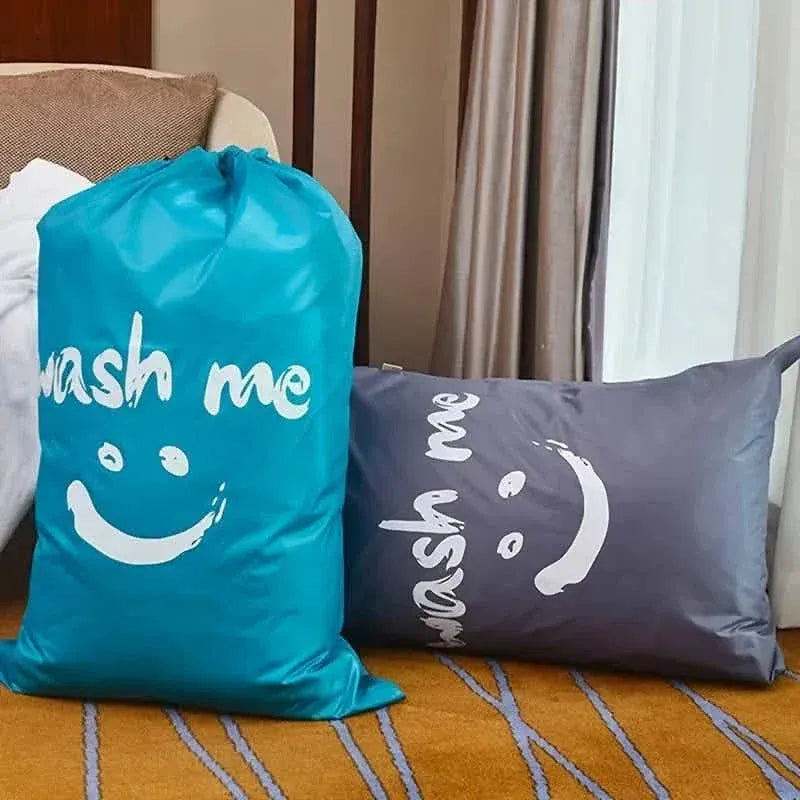 2-Pack: Wash Me Travel Laundry Bag, Machine Washable Dirty Clothes Organizer - A-1 Thread Vault