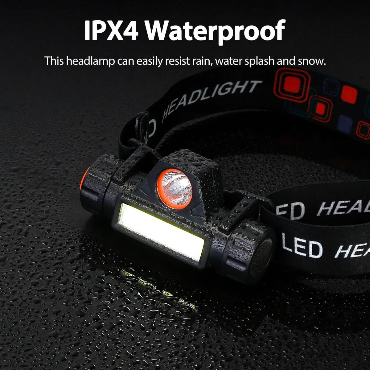 2-Pack: Waterproof Rechargeable Headlamp - A-1 Thread Vault