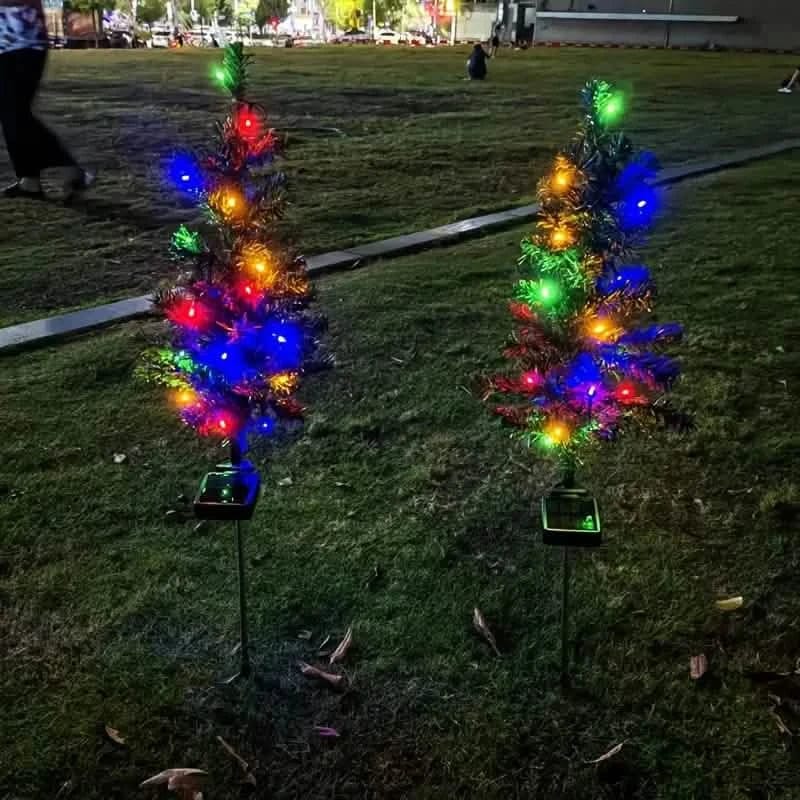 2-Pack: Waterproof Solar Christmas Tree LED Light - A-1 Thread Vault