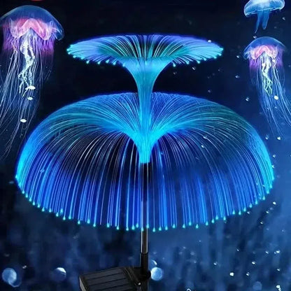 2-Pack: Waterproof Solar Jellyfish Fiber Optic Light - A-1 Thread Vault