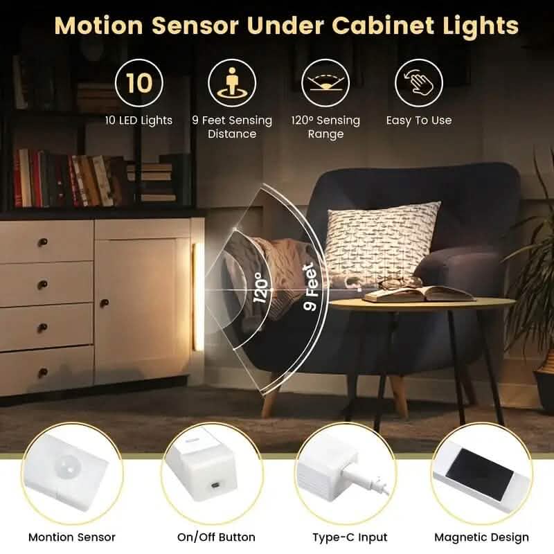 2-Pack: Wireless Motion Sensor 12" LED Light Strip - A-1 Thread Vault