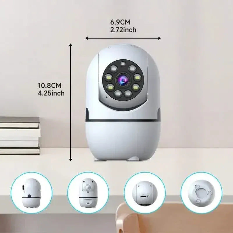 2-Pack: Wireless Security Cameras – 355° Rotation, Night Vision, Motion Detection, Two-Way Audio - A-1 Thread Vault