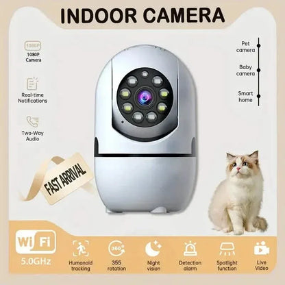 2-Pack: Wireless Security Cameras – 355° Rotation, Night Vision, Motion Detection, Two-Way Audio - A-1 Thread Vault