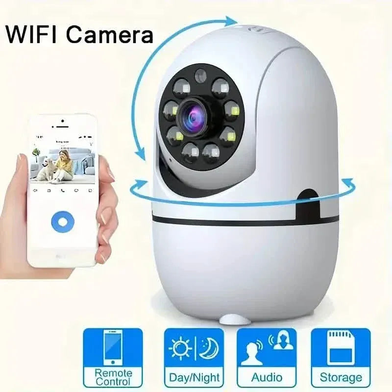 2-Pack: Wireless Security Cameras – 355° Rotation, Night Vision, Motion Detection, Two-Way Audio - A-1 Thread Vault