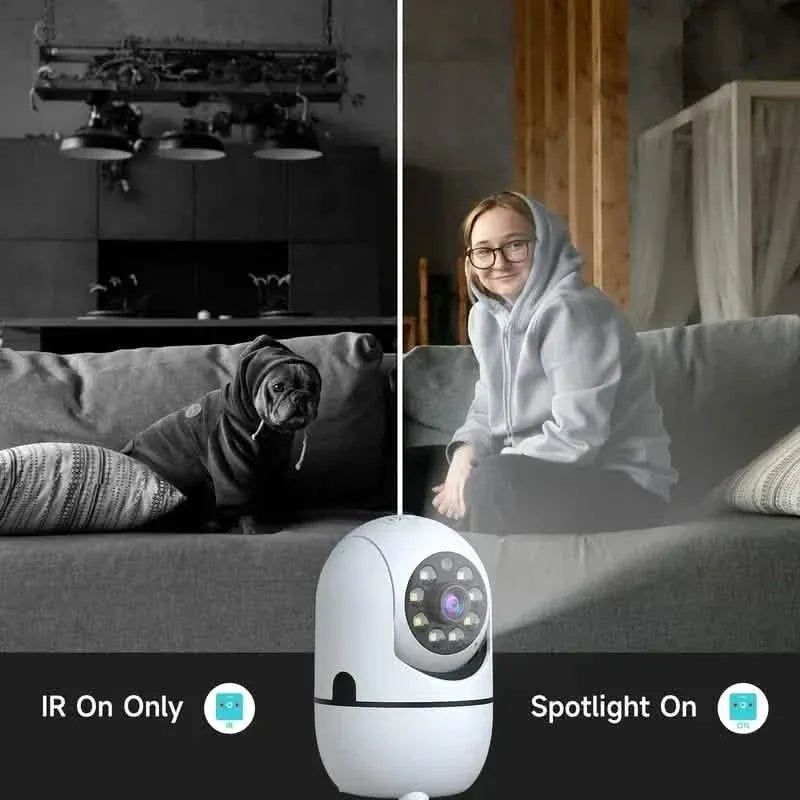 2-Pack: Wireless Security Cameras – 355° Rotation, Night Vision, Motion Detection, Two-Way Audio - A-1 Thread Vault