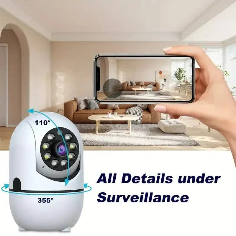 2-Pack: Wireless Security Cameras – 355° Rotation, Night Vision, Motion Detection, Two-Way Audio - A-1 Thread Vault