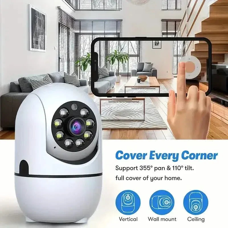 2-Pack: Wireless Security Cameras – 355° Rotation, Night Vision, Motion Detection, Two-Way Audio - A-1 Thread Vault