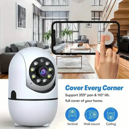 2-Pack: Wireless Security Cameras – 355° Rotation, Night Vision, Motion Detection, Two-Way Audio - A-1 Thread Vault