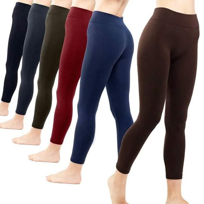 2-Pack: Women’s Fleece Lined High Waist Leggings - A-1 Thread Vault
