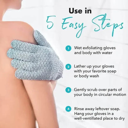 2-Pair: Exfoliating Bath Gloves - A-1 Thread Vault