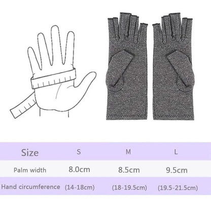 2-Pairs: Rheumatoid Arthritis Magnetic Compression Gloves - A-1 Thread Vault