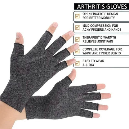 2-Pairs: Rheumatoid Arthritis Magnetic Compression Gloves - A-1 Thread Vault