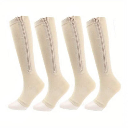 2-Pairs: Women's Open Toe Sports Compression Socks - A-1 Thread Vault