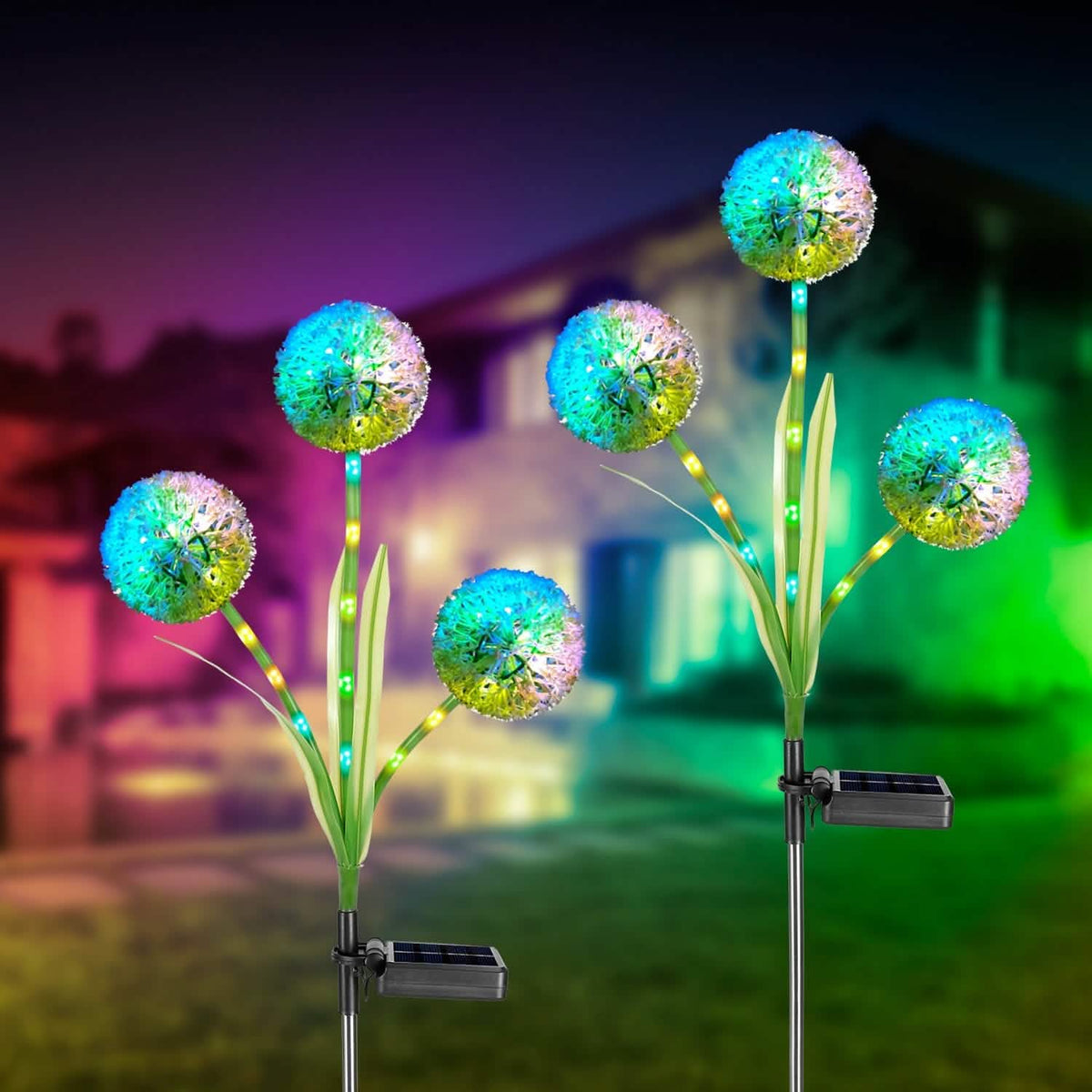 2-Piece: 36 LED Dandelion Solar Lights - A-1 Thread Vault