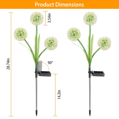 2-Piece: 36 LED Dandelion Solar Lights - A-1 Thread Vault