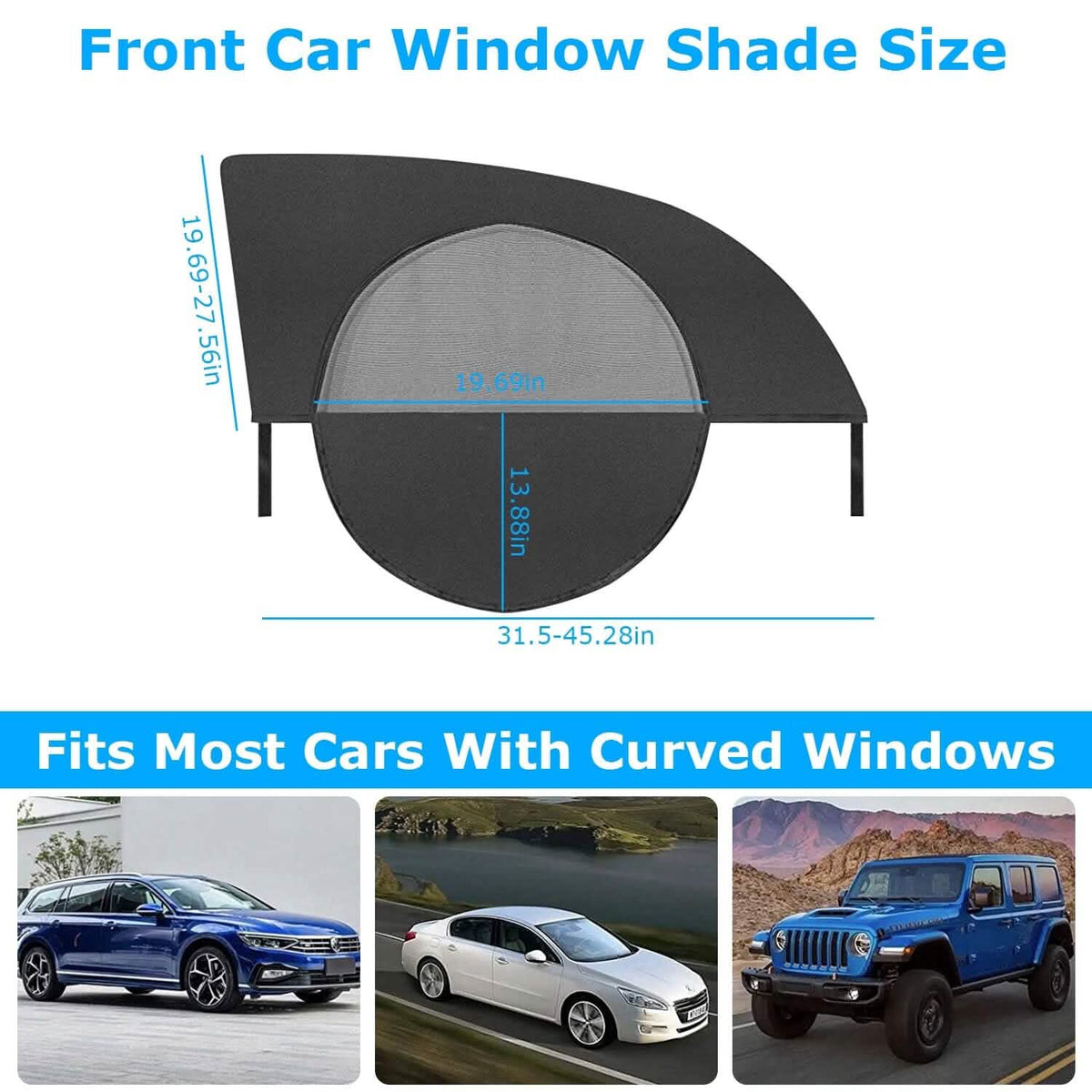 2-Piece: Car Side Window Screen Mesh Cover - A-1 Thread Vault