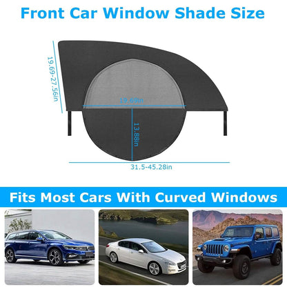 2-Piece: Car Side Window Screen Mesh Cover - A-1 Thread Vault