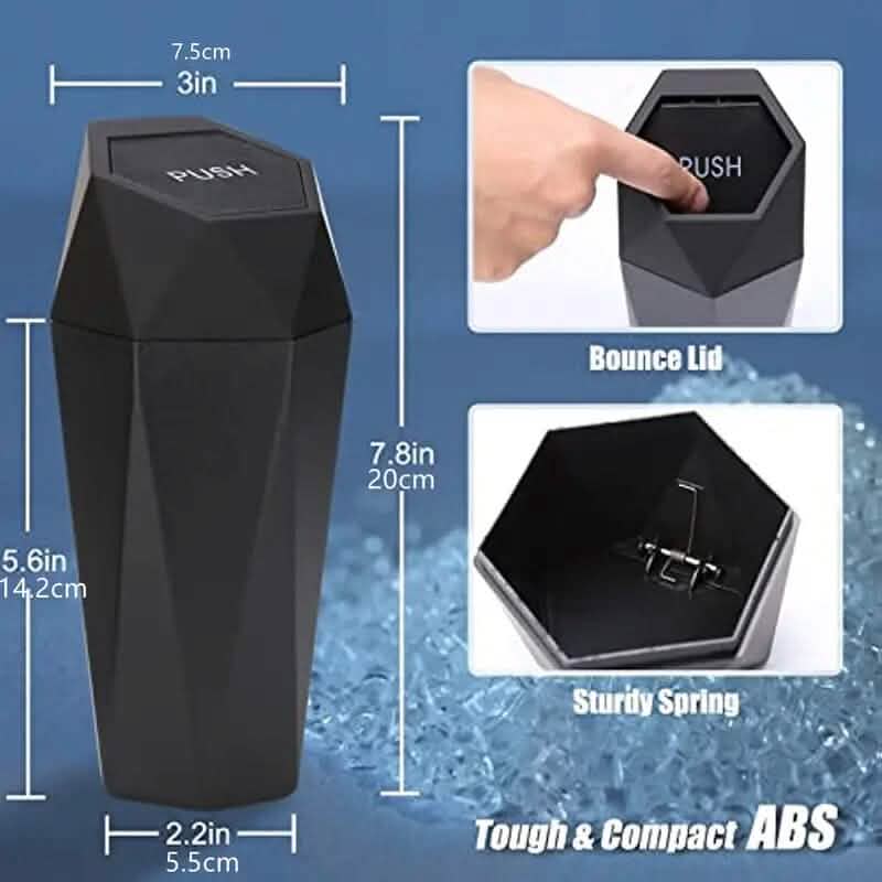 2-Piece: Compact Car Mini Trash Can - A-1 Thread Vault