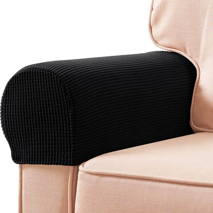 2-Piece: Jacquard Sofa Armrest Slipcover - A-1 Thread Vault