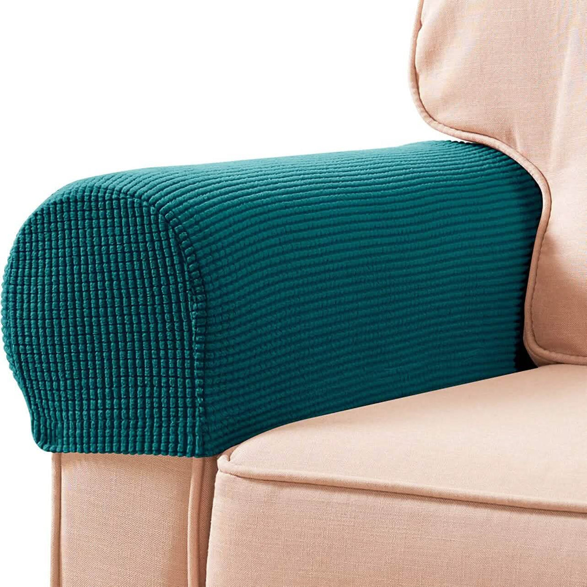 2-Piece: Jacquard Sofa Armrest Slipcover - A-1 Thread Vault