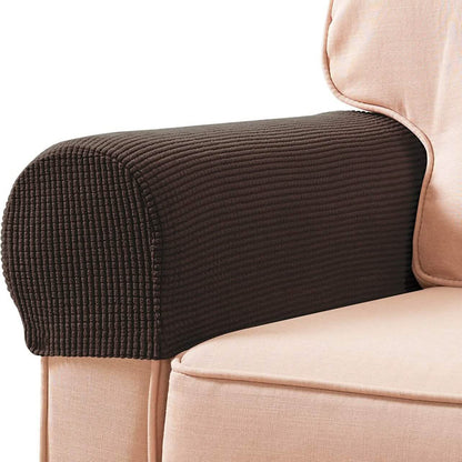 2-Piece: Jacquard Sofa Armrest Slipcover - A-1 Thread Vault