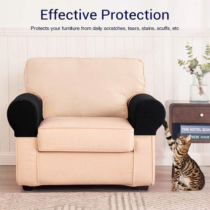2-Piece: Jacquard Sofa Armrest Slipcover - A-1 Thread Vault