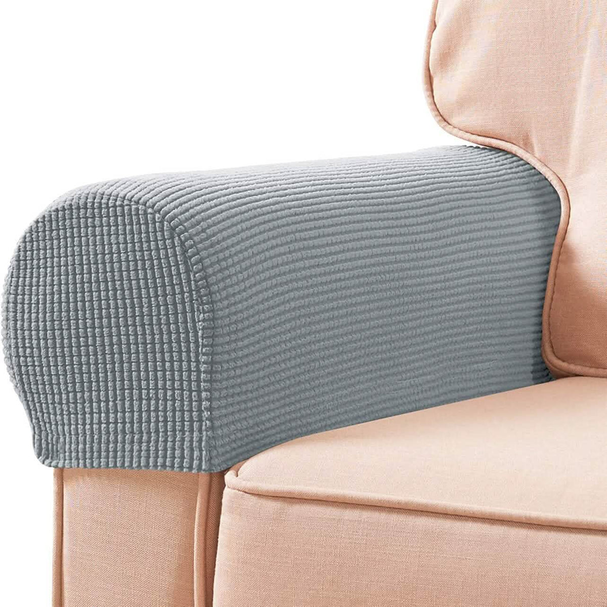 2-Piece: Jacquard Sofa Armrest Slipcover - A-1 Thread Vault