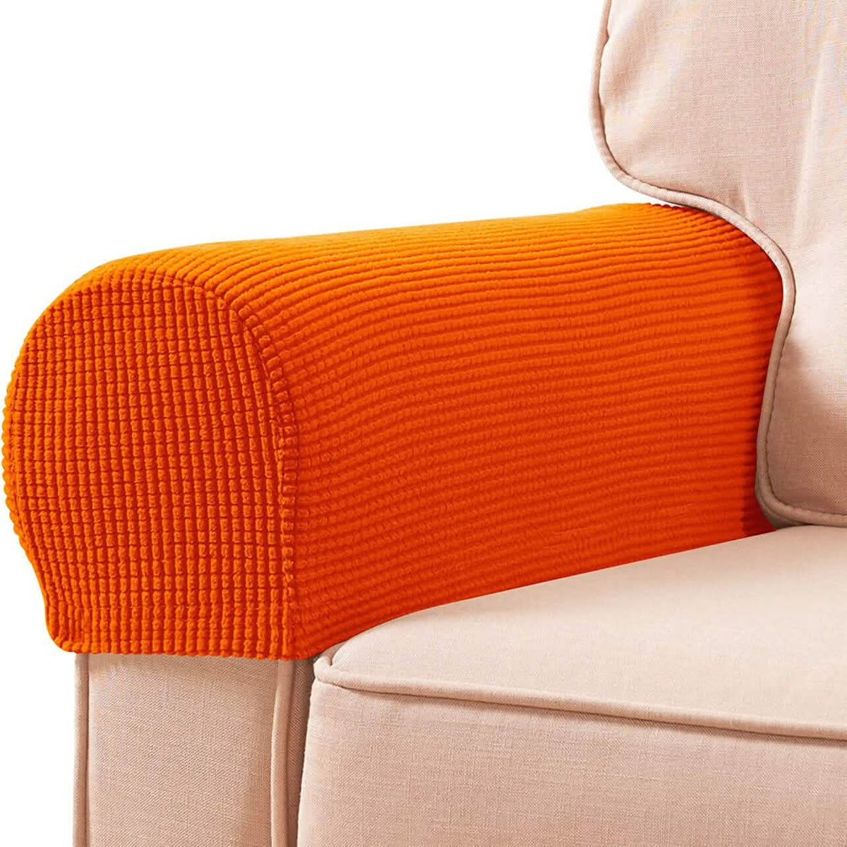 2-Piece: Jacquard Sofa Armrest Slipcover - A-1 Thread Vault