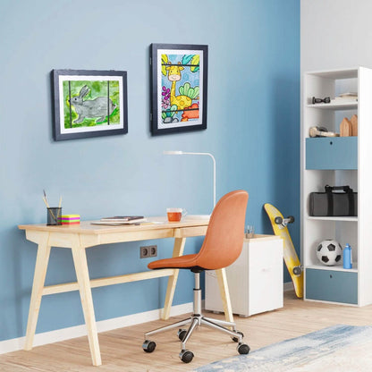 2-Piece: Kids Art Frame Front Opening Wooden Picture Frame - A-1 Thread Vault