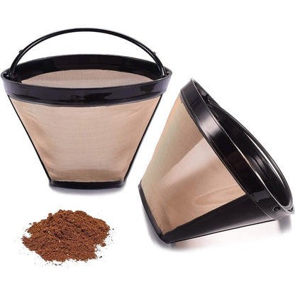 2-Piece: Reusable No.4 Cone Coffee Maker Filters - A-1 Thread Vault