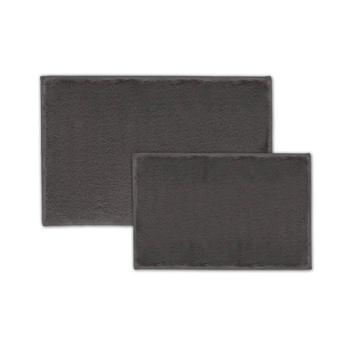 2-Piece Set: Bibb Home 2 Piece Faux Fur Plush Bath Mat Set - A-1 Thread Vault