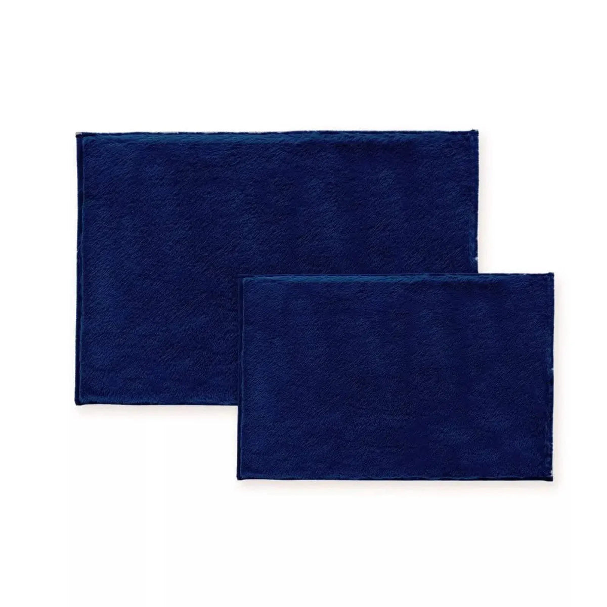2-Piece Set: Bibb Home 2 Piece Faux Fur Plush Bath Mat Set - A-1 Thread Vault