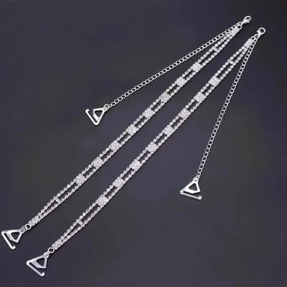 2-Piece Set: Elegant & Sexy Rhinestone Bra Straps - A-1 Thread Vault