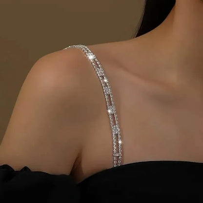 2-Piece Set: Elegant & Sexy Rhinestone Bra Straps - A-1 Thread Vault