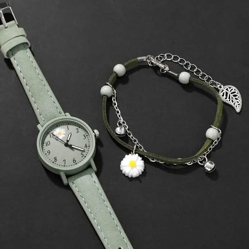2-Piece Set: Elegant Style Women's Quartz Watch and Bracelet - A-1 Thread Vault