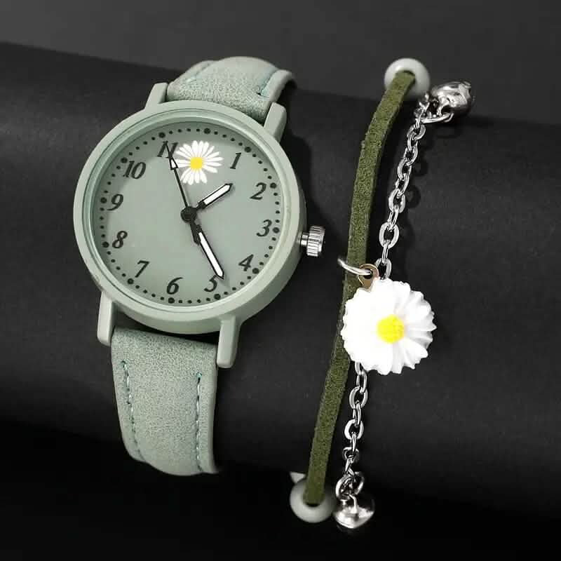 2-Piece Set: Elegant Style Women's Quartz Watch and Bracelet - A-1 Thread Vault