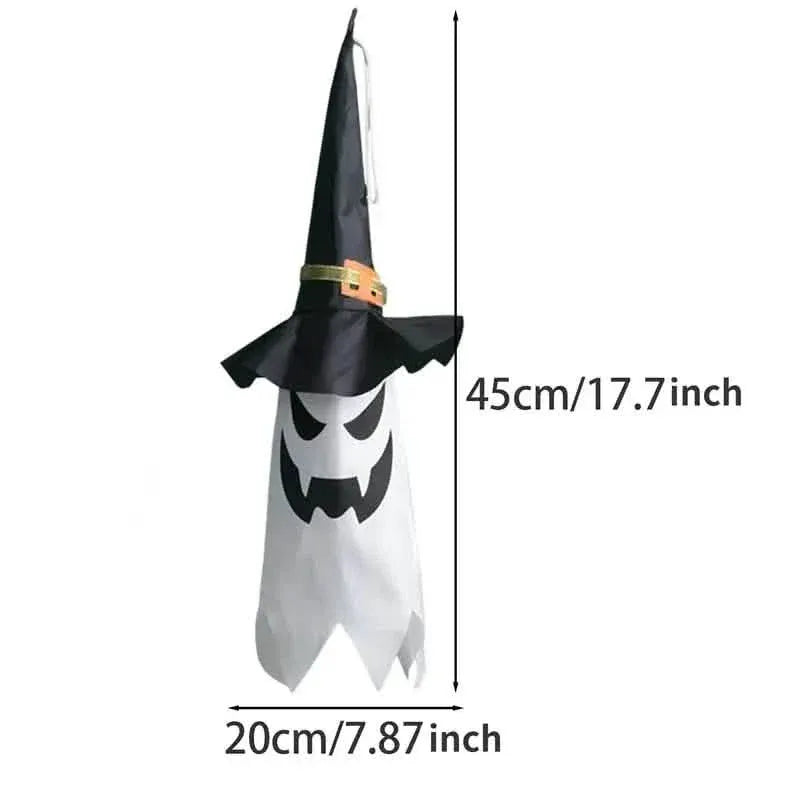 2-Piece Set: Glowing Ghost Witch Hat Halloween Decorations - A-1 Thread Vault