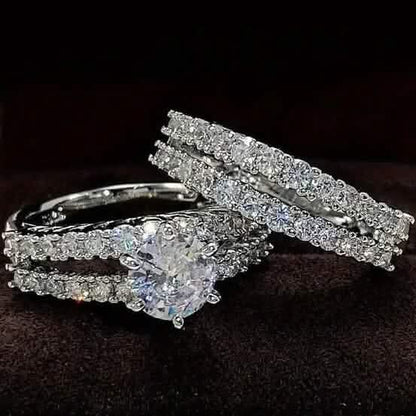 2-Piece Set: Gold Inlays with Zirconia Rings - A-1 Thread Vault