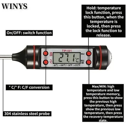 2-Piece Set: Multi-functional Thermometer Pen with High Accuracy and Instant Read - A-1 Thread Vault