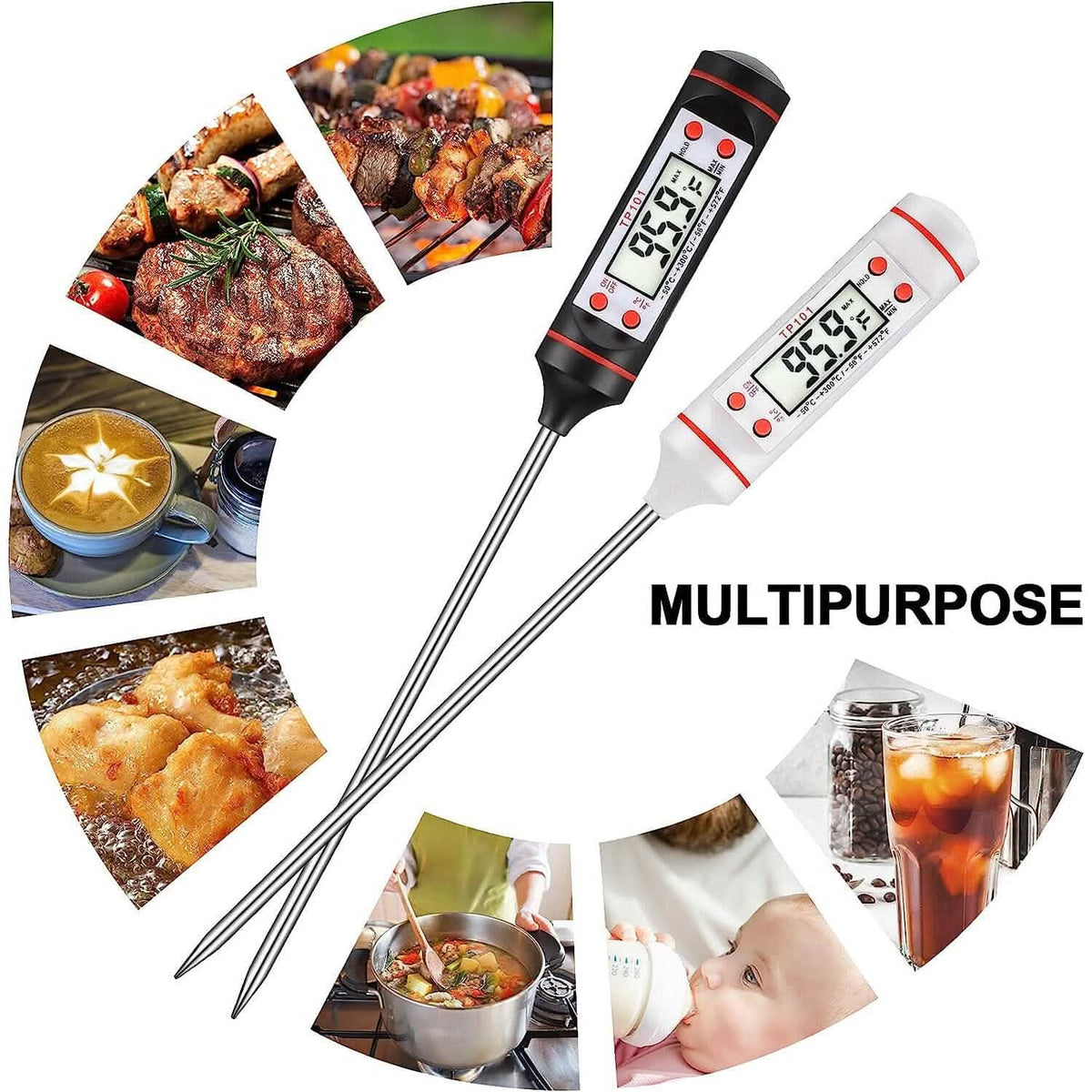 2-Piece Set: Multi-functional Thermometer Pen with High Accuracy and Instant Read - A-1 Thread Vault