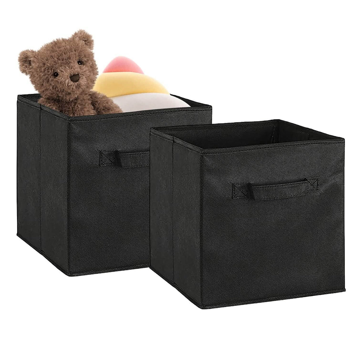 2-Piece Set: Storage Bin Non-Woven Fabric Cube Organizer - A-1 Thread Vault