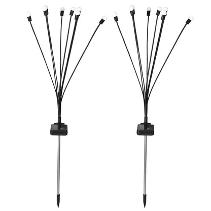 2-Piece: Solar Firefly Lights Swaying Decorative Pathway Lamp - A-1 Thread Vault