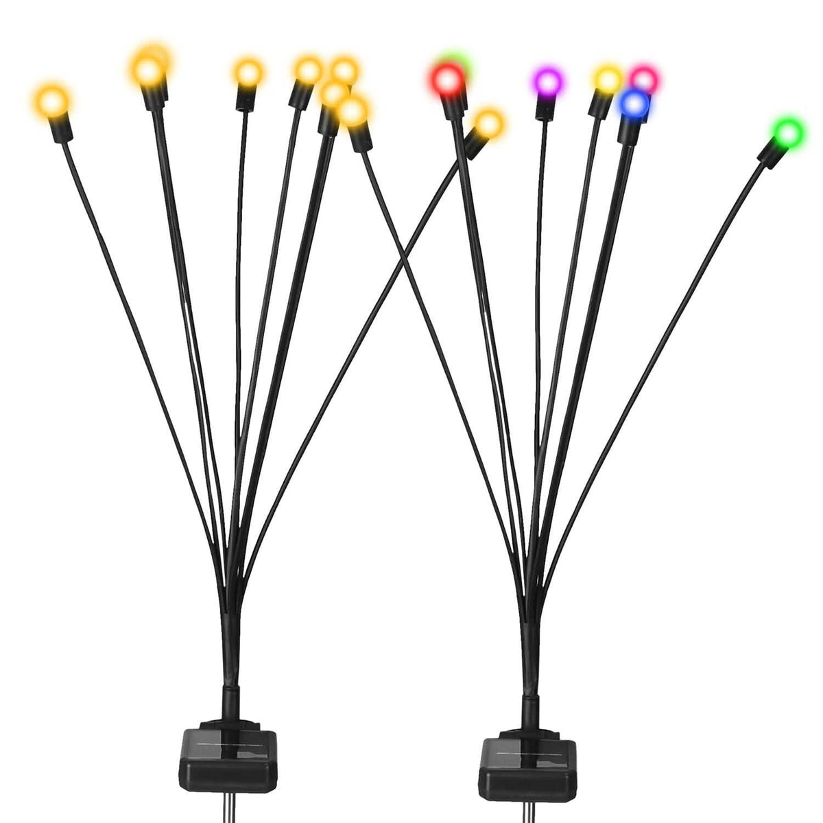 2-Piece: Solar Firefly Lights Swaying Decorative Pathway Lamp - A-1 Thread Vault