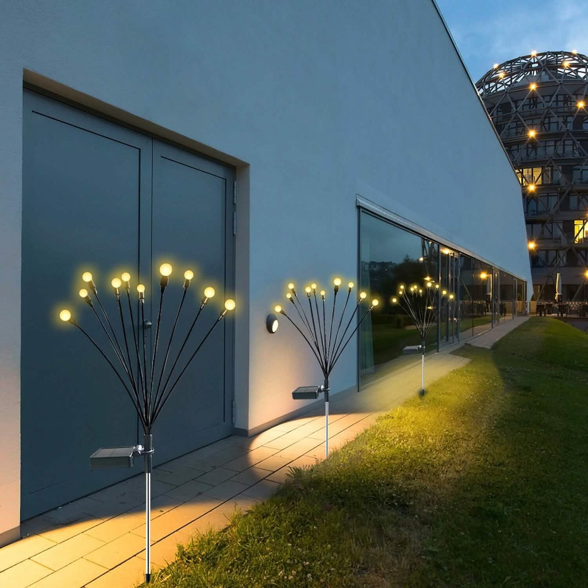 2-Piece: Solar Firefly Lights Swaying Decorative Pathway Lamp - A-1 Thread Vault