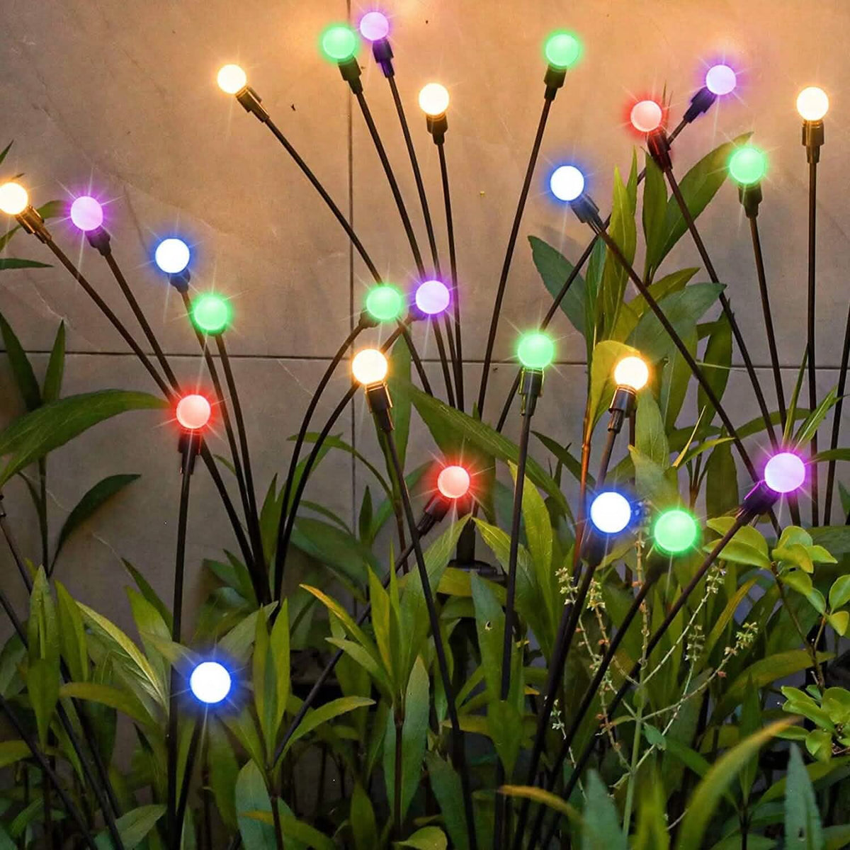 2-Piece: Solar Firefly Lights Swaying Decorative Pathway Lamp - A-1 Thread Vault